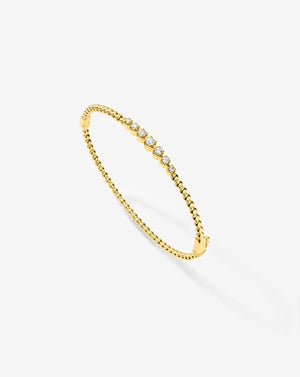 Stunning Diamond Cluster Bead Bangle – Elevate Your Elegance!.