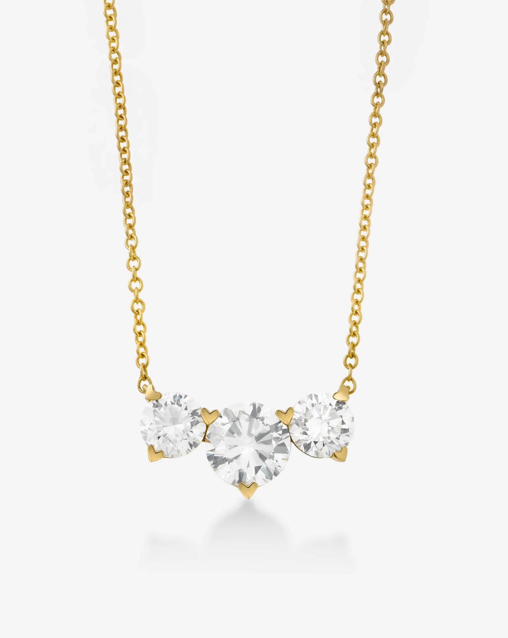 Stunning Lab-Created Diamond Cluster Pendant Necklace.