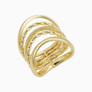 Elegant Wavy Stack Ring - Perfect for Any Occasion!.