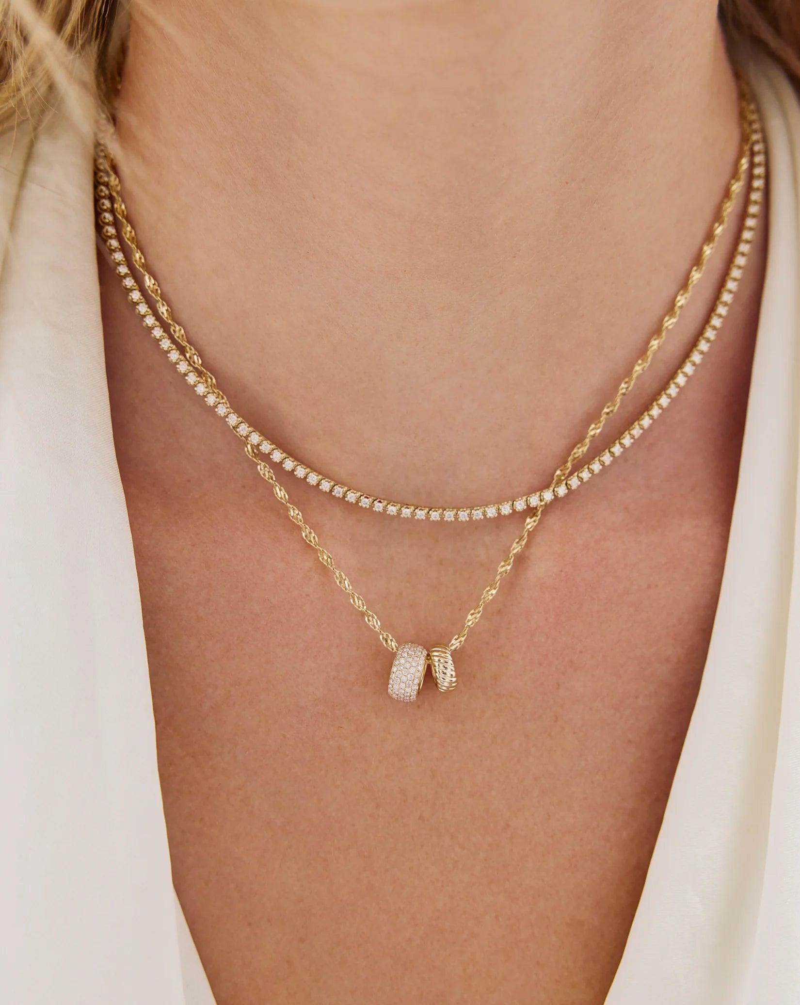 Stunning Large Pavé Eternity Bead for Timeless Elegance.