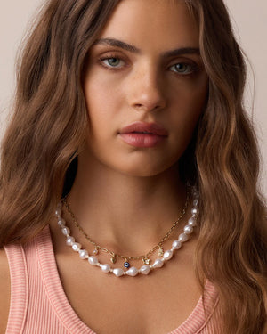 Connection Mini Charm Necklace NikNenz™ Premium Gold & Diamonds