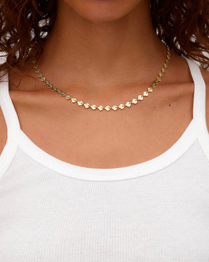 Scallop Necklace NikNenz™ Premium Gold & Diamonds