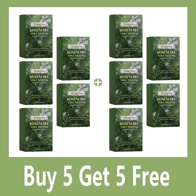 100G Rosemary Soap for Hair Growth Volumizing Smoothing Bars Strengthening Thickening Hair Care Shampoo for All Hair Types