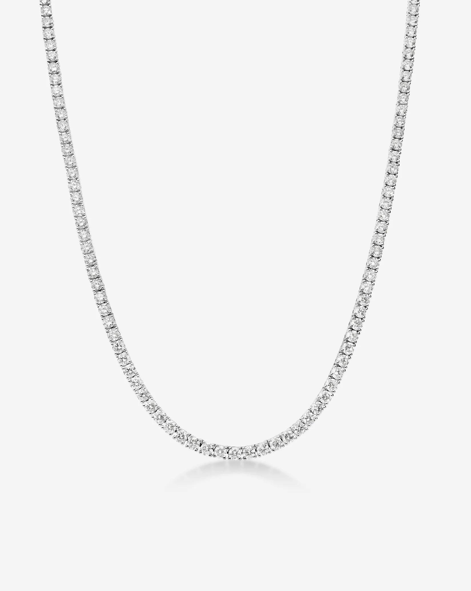 Timeless Elegance: Classic Diamond Tennis Necklace.