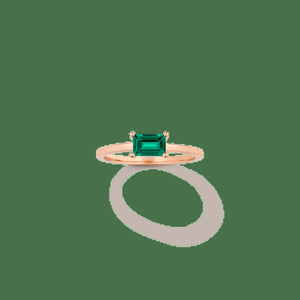 Birthstone Baguette Ring - Garnet NikNenz™ Premium Gold & Diamonds