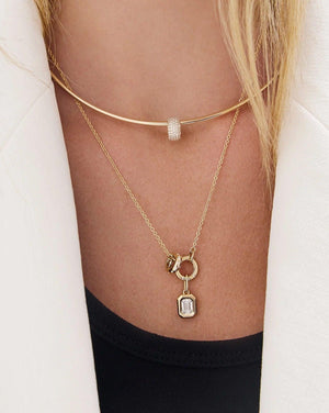 Eternal Elegance: Scattered Diamond Eternity Bead.