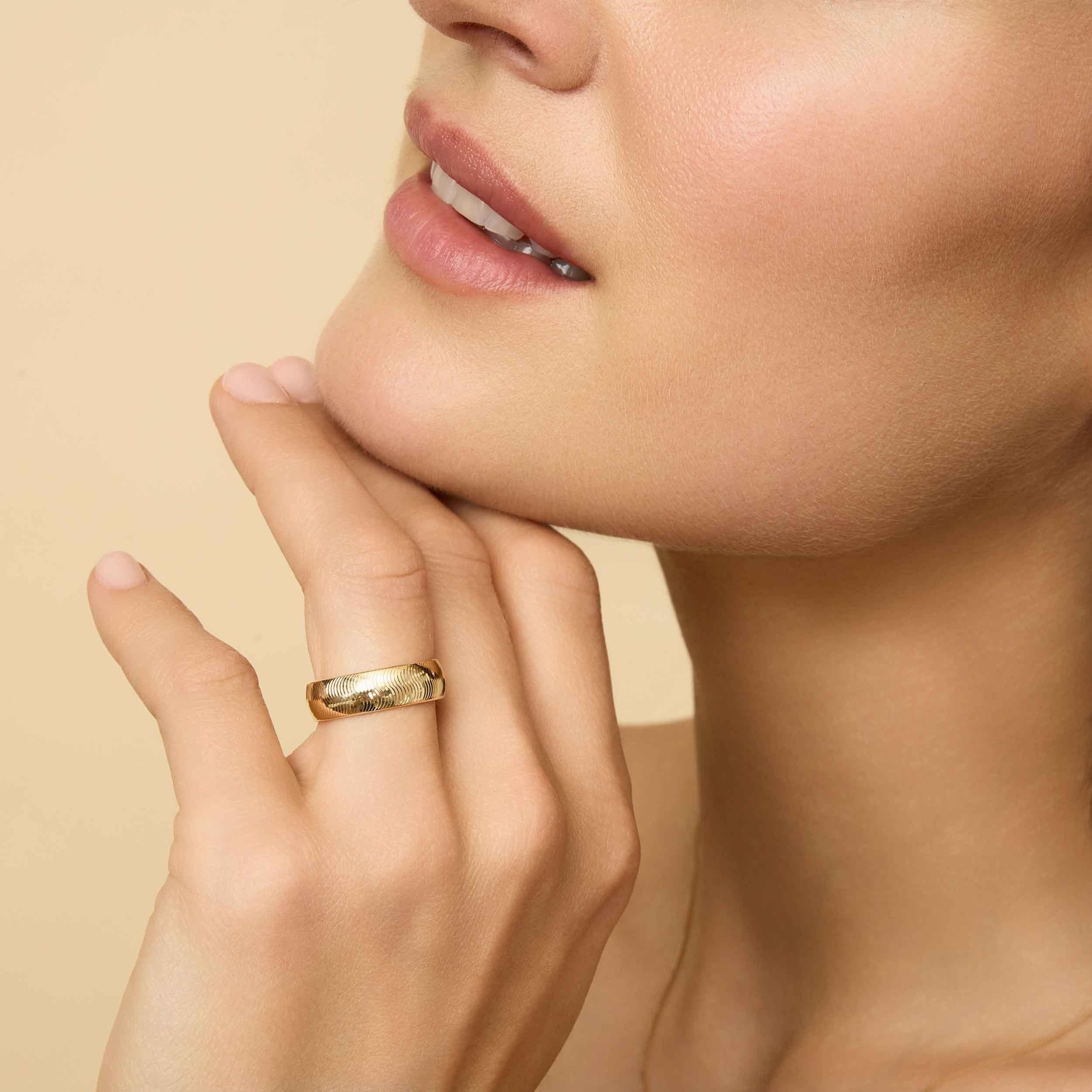 Forever Band II Stunning Statement Ring.