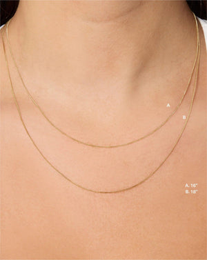 Stunning Diamond Cut Curb Chain Necklace - Elevate Your Style!.