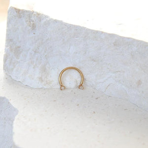 U-Shaped Curved Bar | 16 Gauge | Stainless Steel | Silver | Gold | 6Mm 8Mm 10Mm | Septum Piercing | Cartilage | Helix | Tragus | Barbell