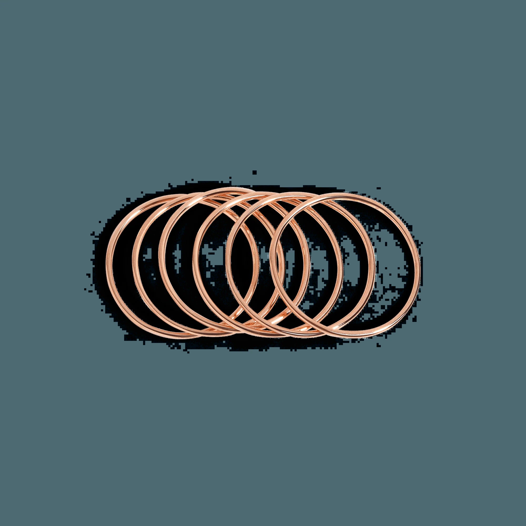Thin Stackable Ring NikNenz™ Premium Gold & Diamonds
