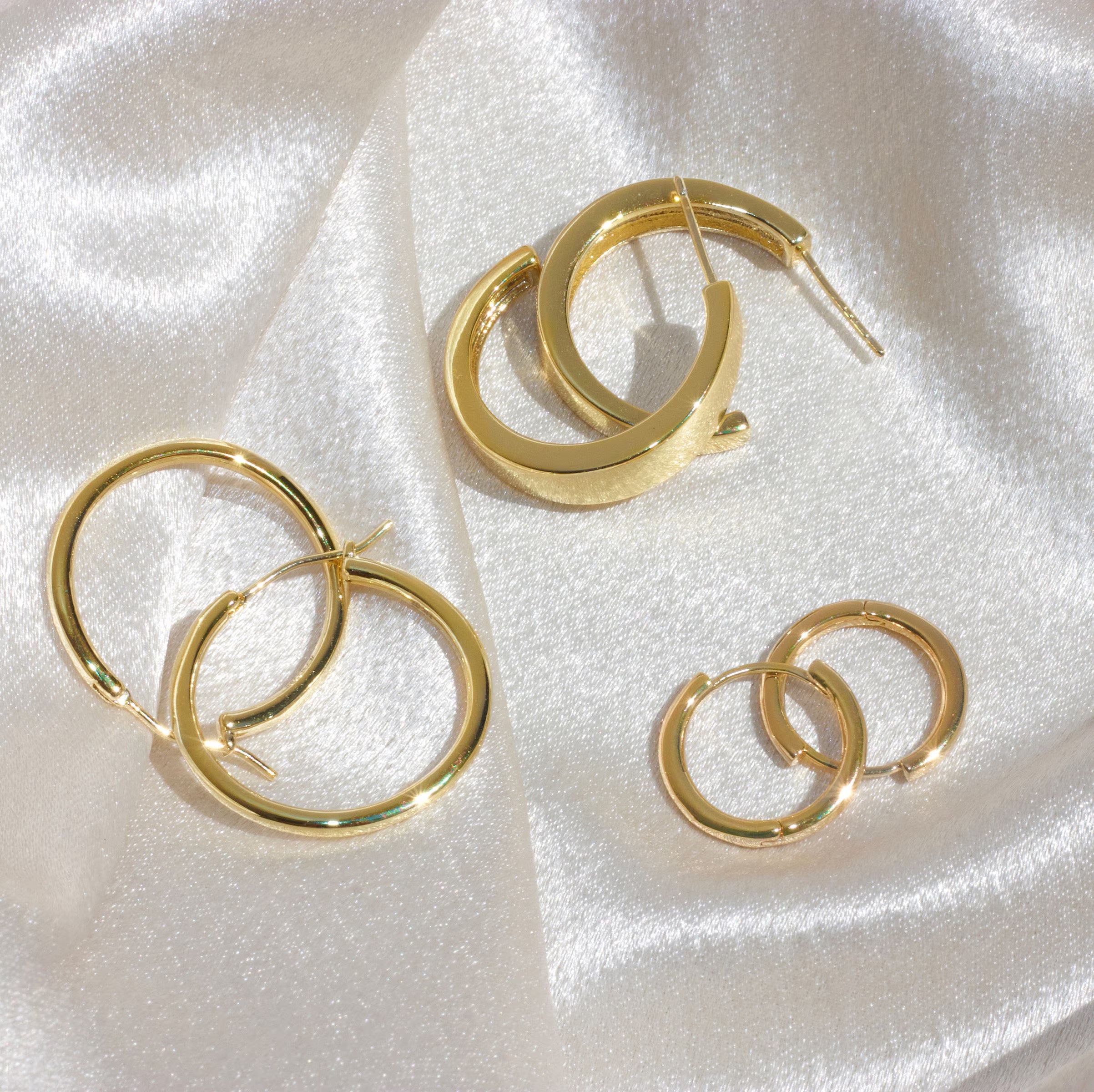 14K Gold Hoop Earrings for Women Small Hoop Earrings Gold Filled Earrings Gold Hoops Large Hoops Minimalist Earrings Valentines Gift for Her
