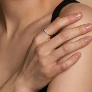 Pavé Knot Ring in Silver
