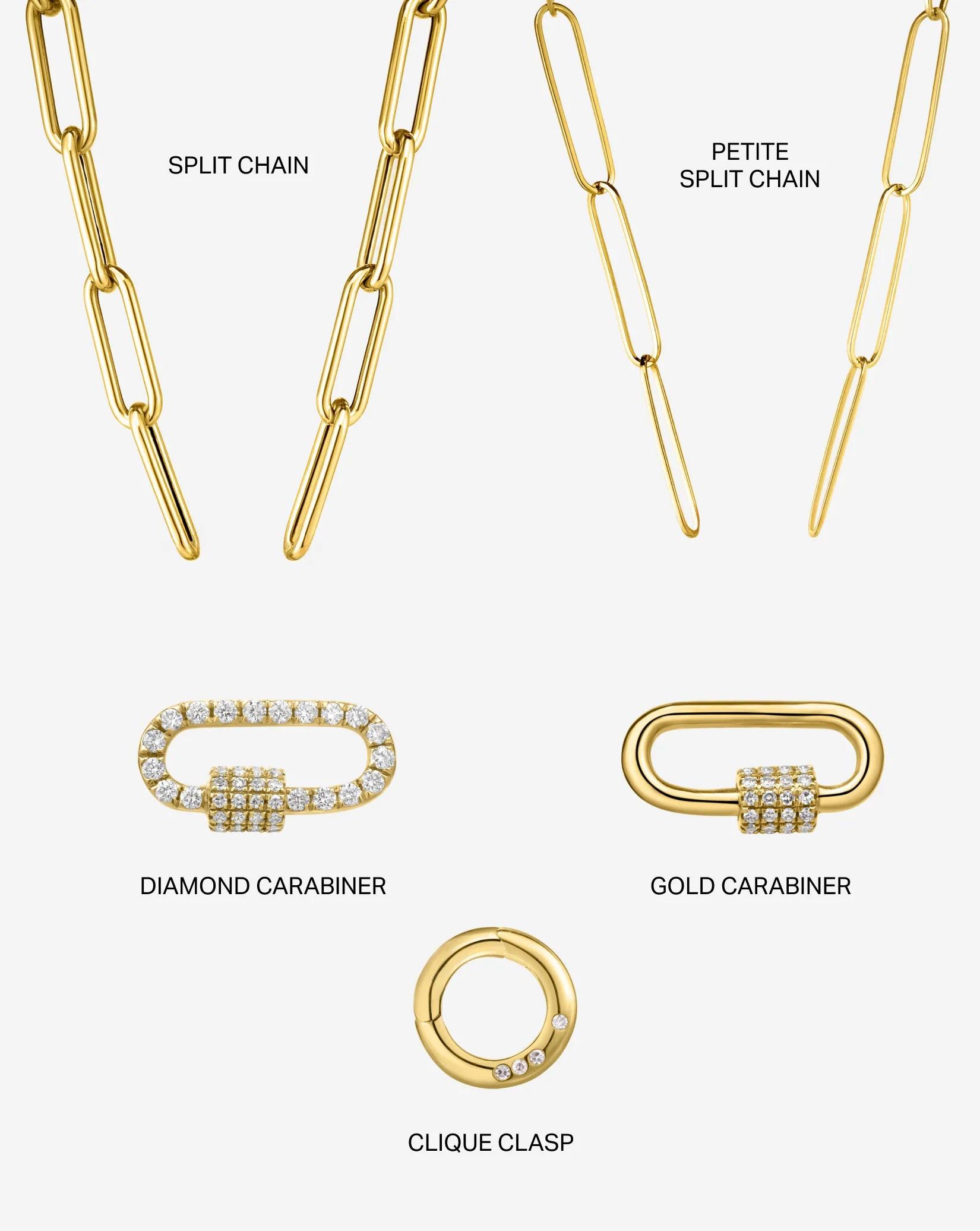 Elegant Split Chain Necklace - A Statement Accessory for Every Occasion.