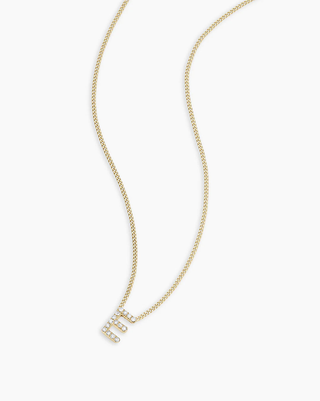 14K Diamond Alphabet Necklace