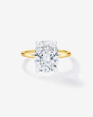3.24 Carat Whisper Thin® Lab-Created Diamond Cushion Cut.