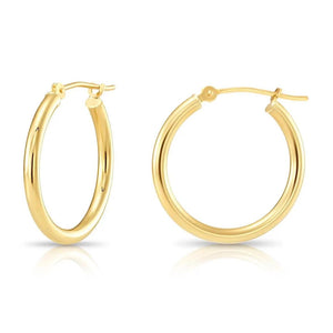 Discover Timeless Elegance with Our Handmade 10K Solid Gold Hoop Earrings - Available in White, Rose, and Yellow Gold.