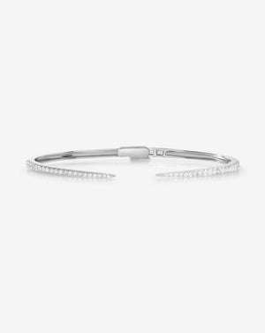 Elegant Diamond Claw Cuff - A Stunning Statement Piece.