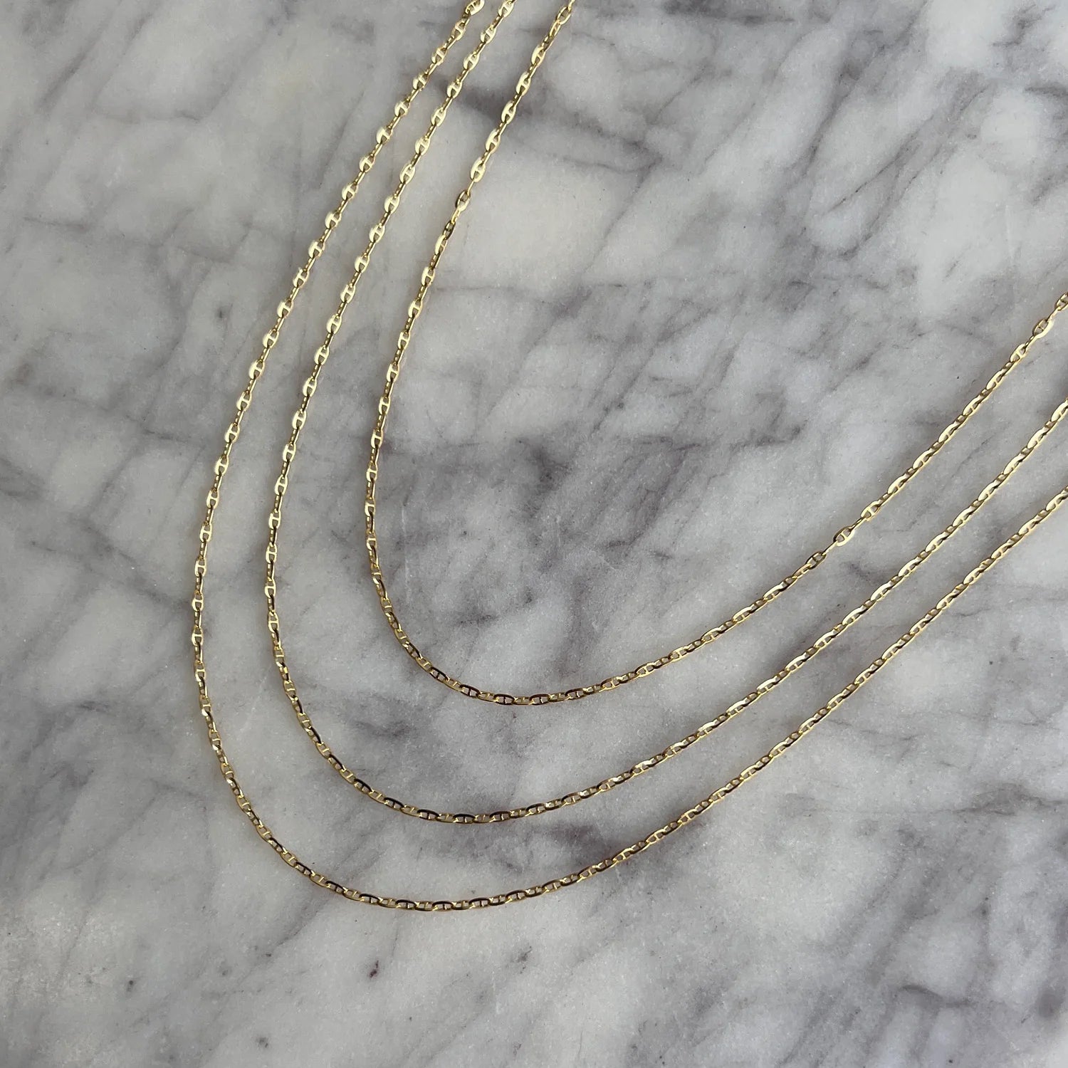 Mariner Anchor Chain Link Necklace