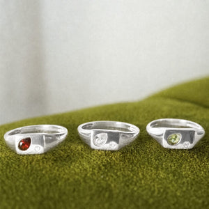 Estée Lalonde Birthstone Pinky Ring Sterling Silver