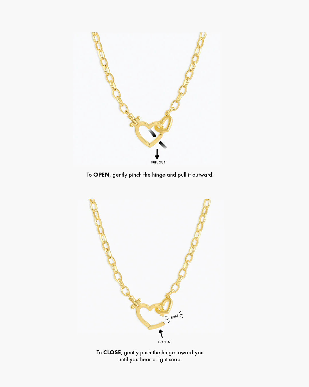 Heart Necklace NikNenz™ Premium Gold & Diamonds