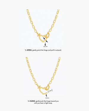 Heart Necklace NikNenz™ Premium Gold & Diamonds