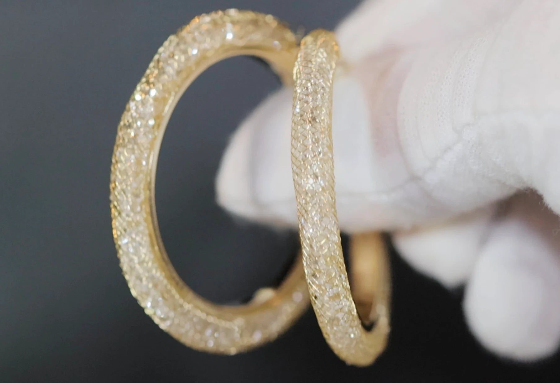 Diamond Hoop Earrings | Hoop Earrings | Womens Big Diamond Earrings | Silver Hoop Earrings with Diamonds | Womens Hoop Earrings | Earrings