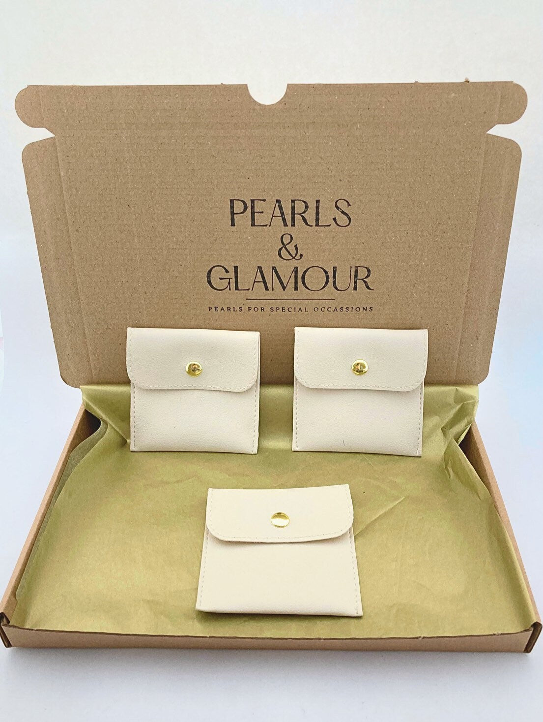 Double Faux Pearl Earrings, Bridal Wedding Jewelry