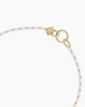 Scallop Padlock Beach Necklace NikNenz™ Premium Gold & Diamonds