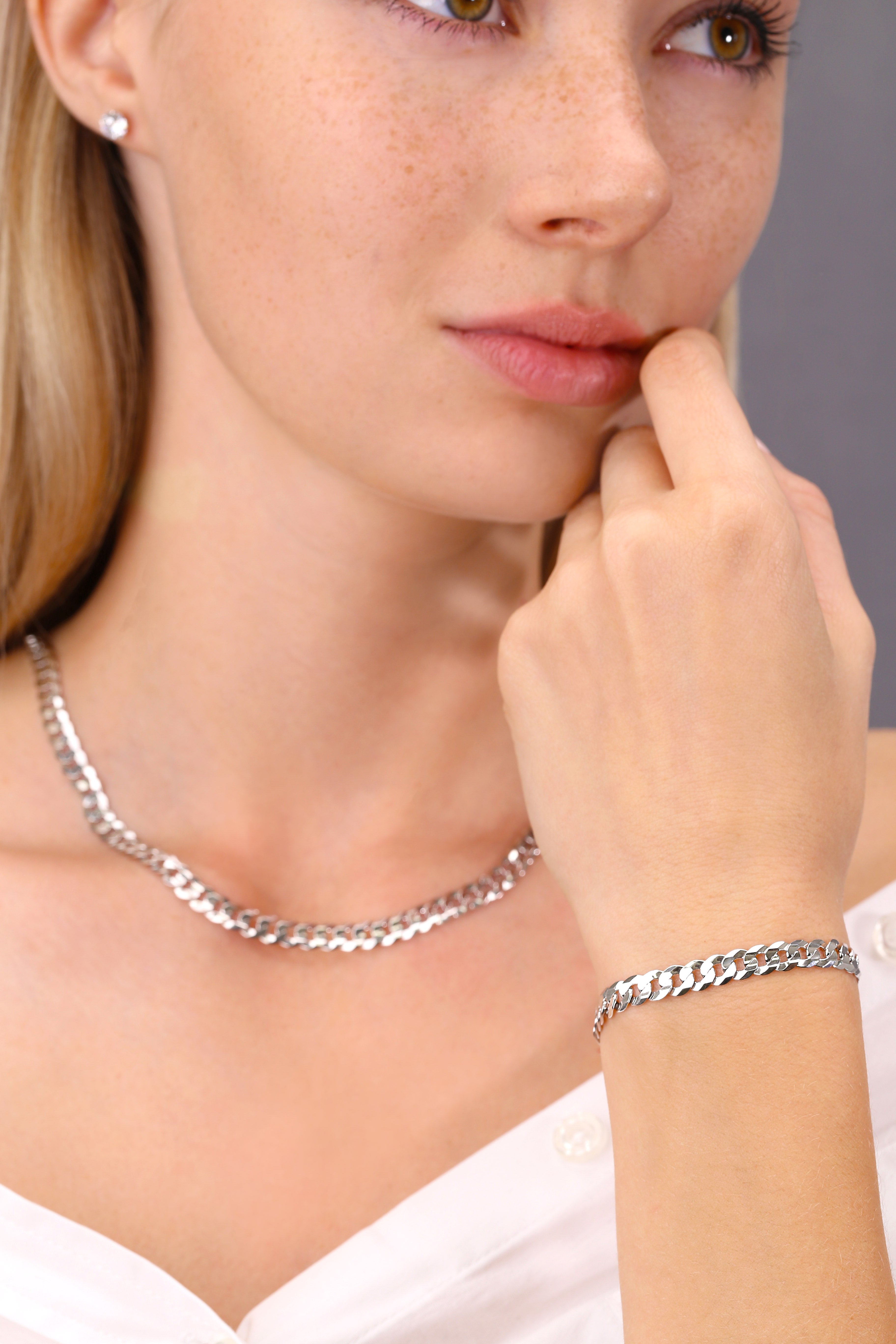 Sterling Silver Curb Link Bracelet