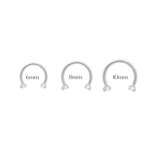 U-Shaped Curved Bar | 16 Gauge | Stainless Steel | Silver | Gold | 6Mm 8Mm 10Mm | Septum Piercing | Cartilage | Helix | Tragus | Barbell