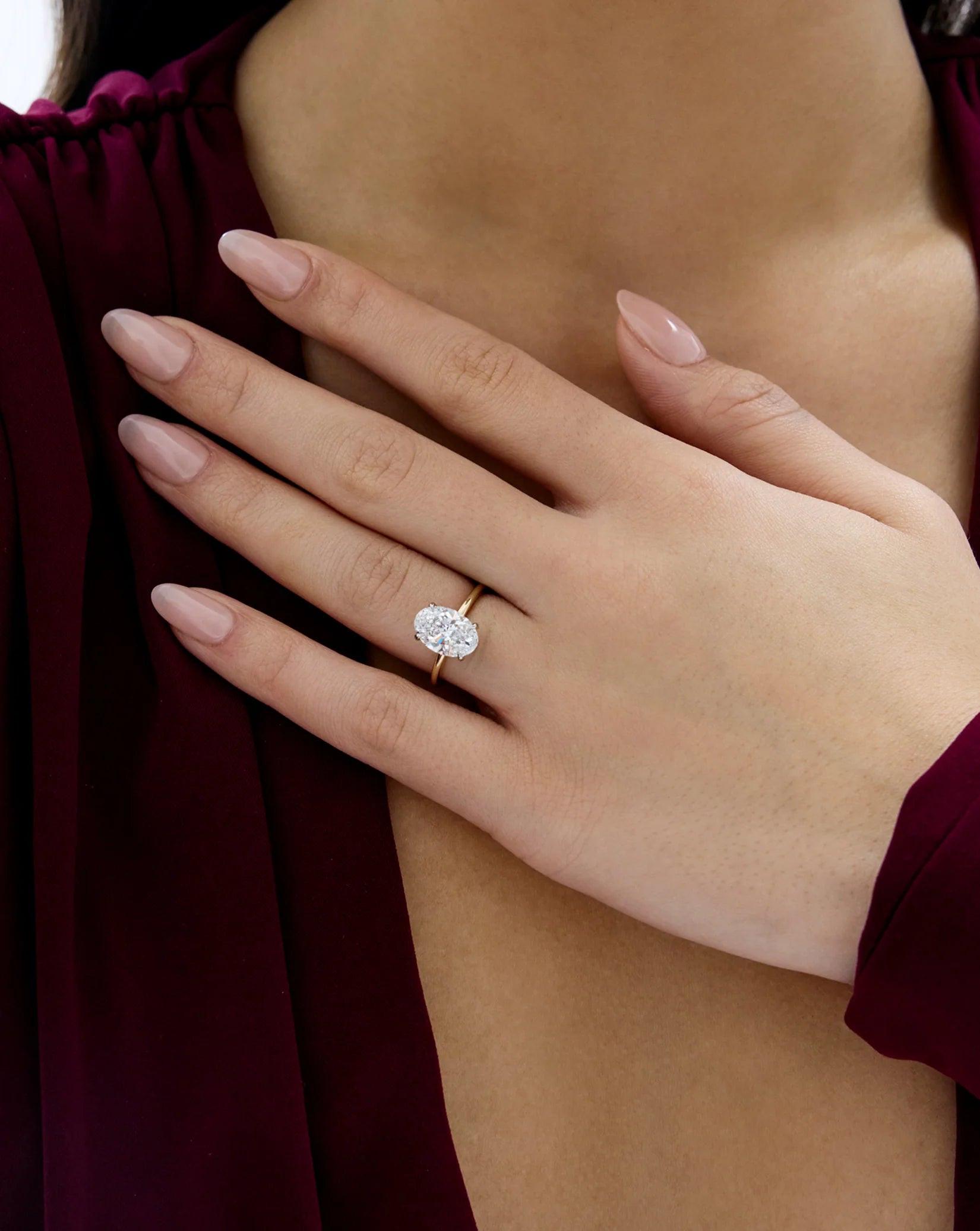 Elegant Whisper Thin® Duet: Oval & Pear - Size 4.70.