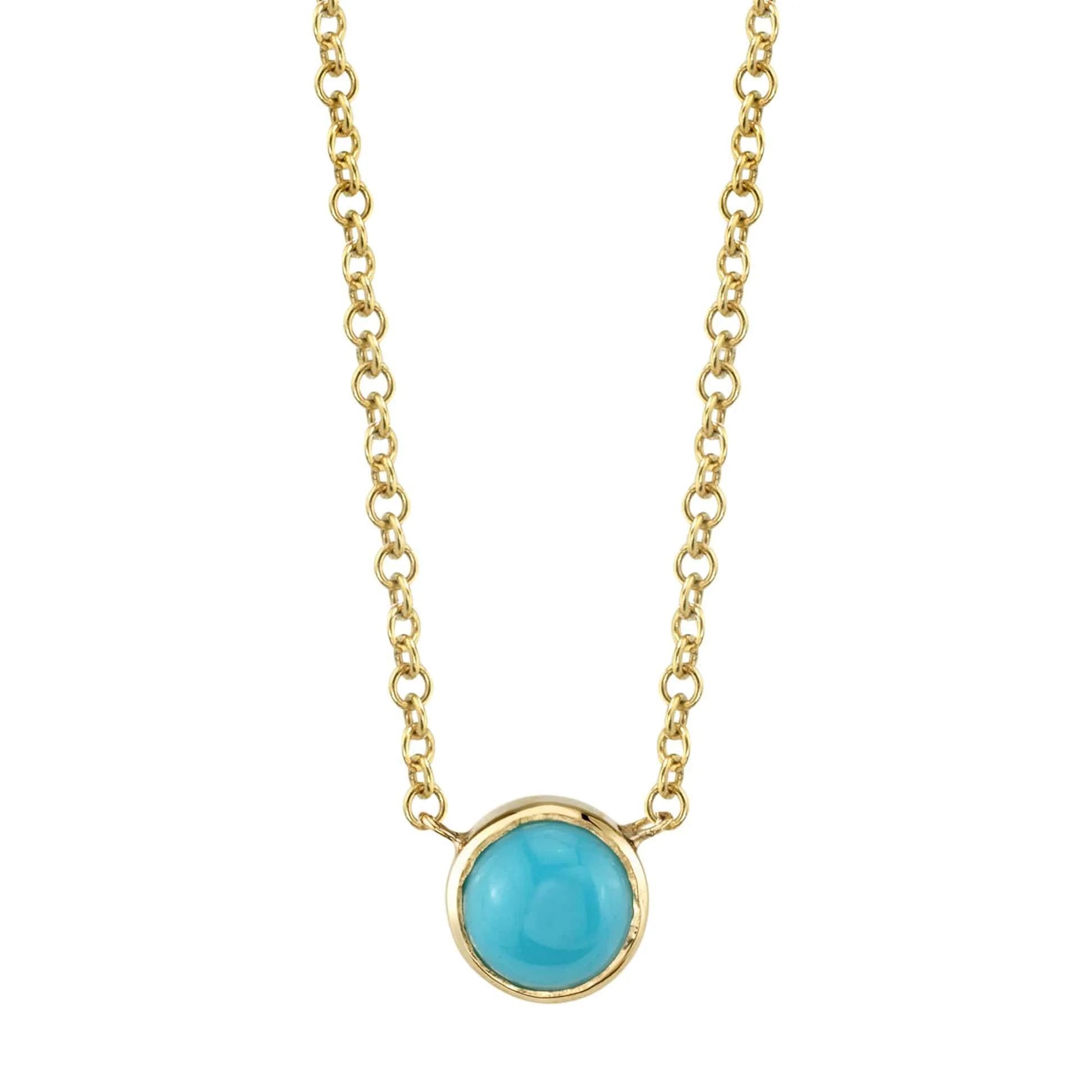 Turquoise Solitaire Necklace