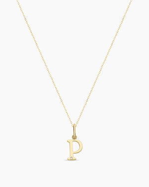 Diamond Vintage Alphabet Charm Necklace