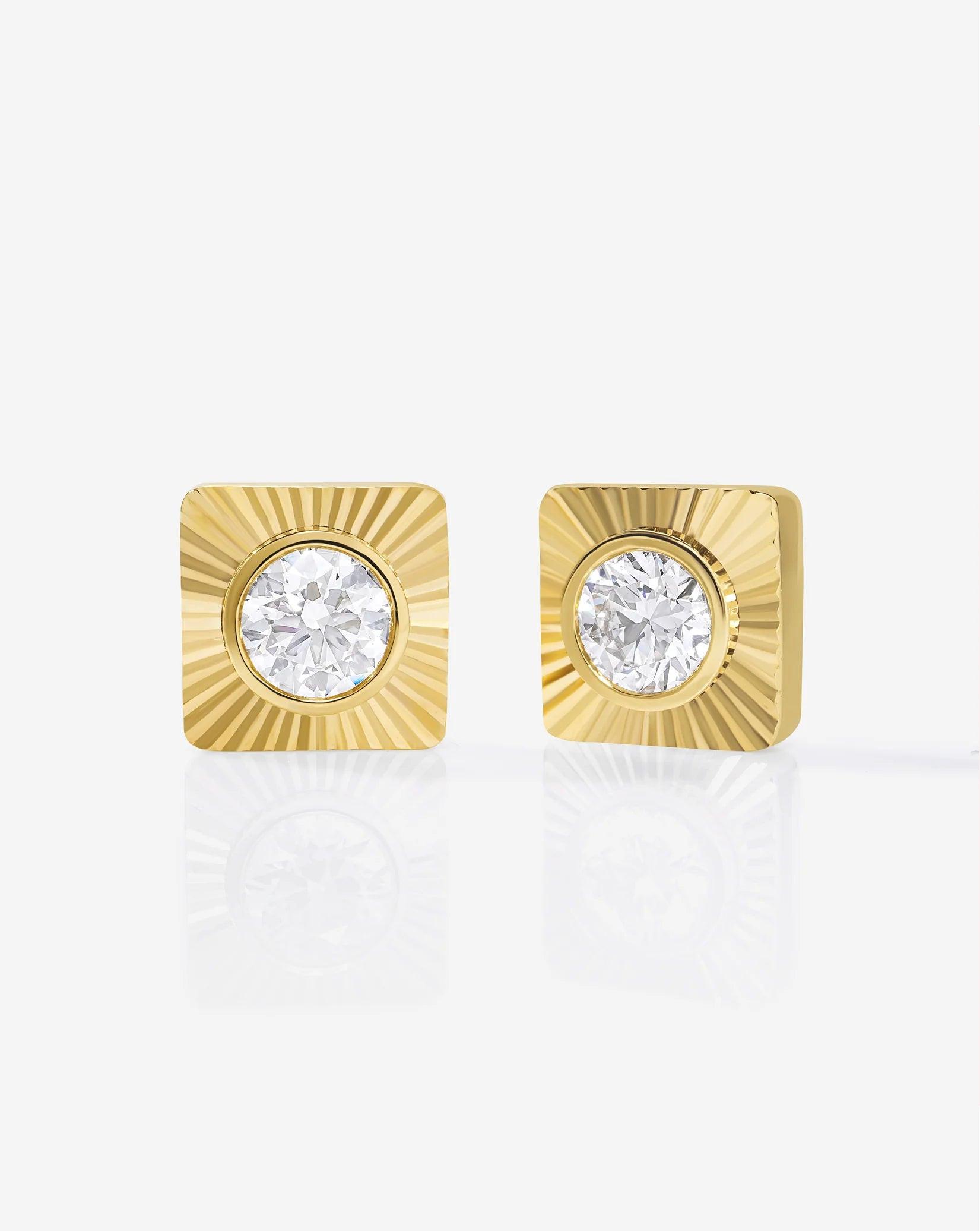 Elegantly Crafted RC X Aureum No. 2 Studs – Elevate Your Style!.