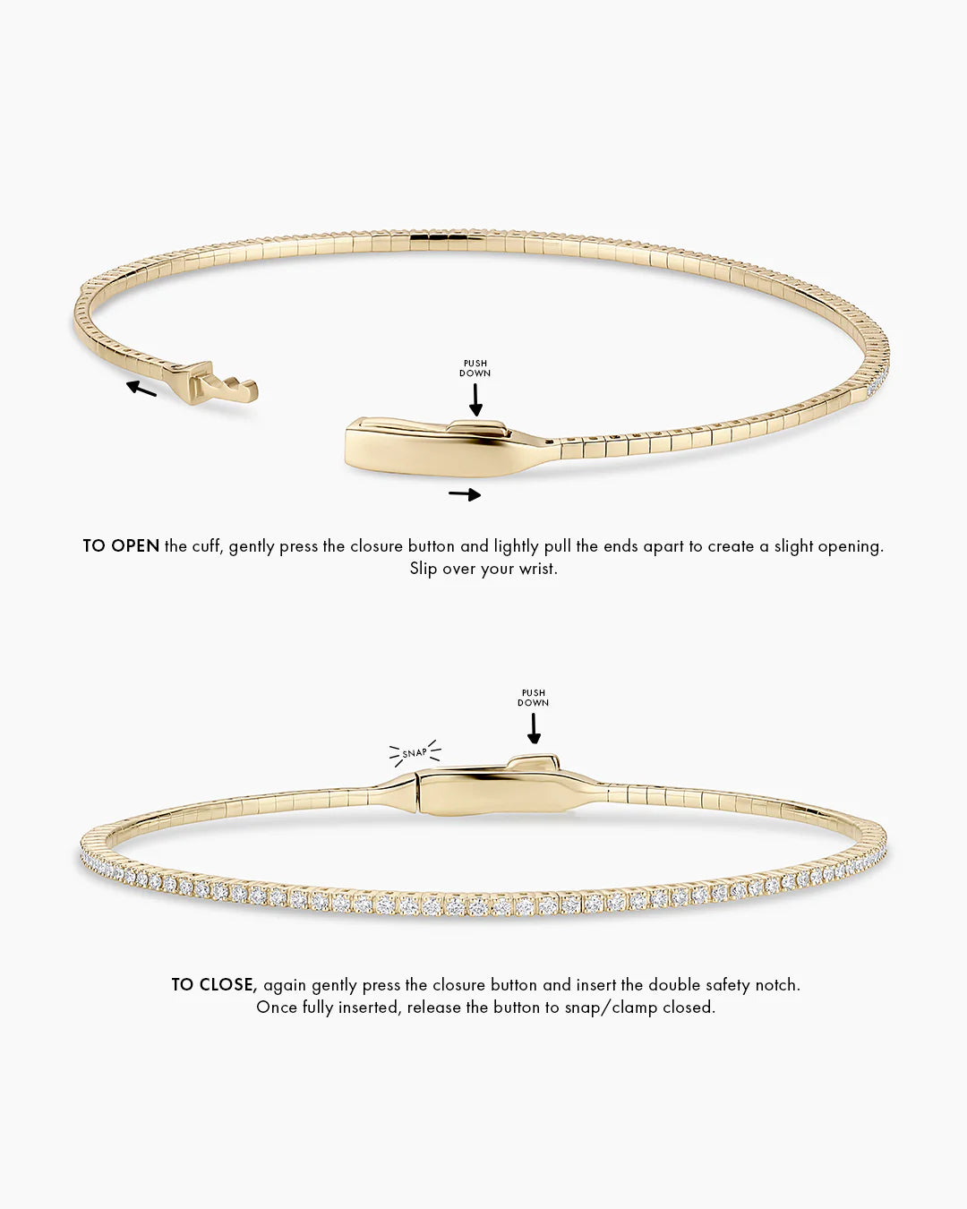 14K Diamond Melbourne Cuff