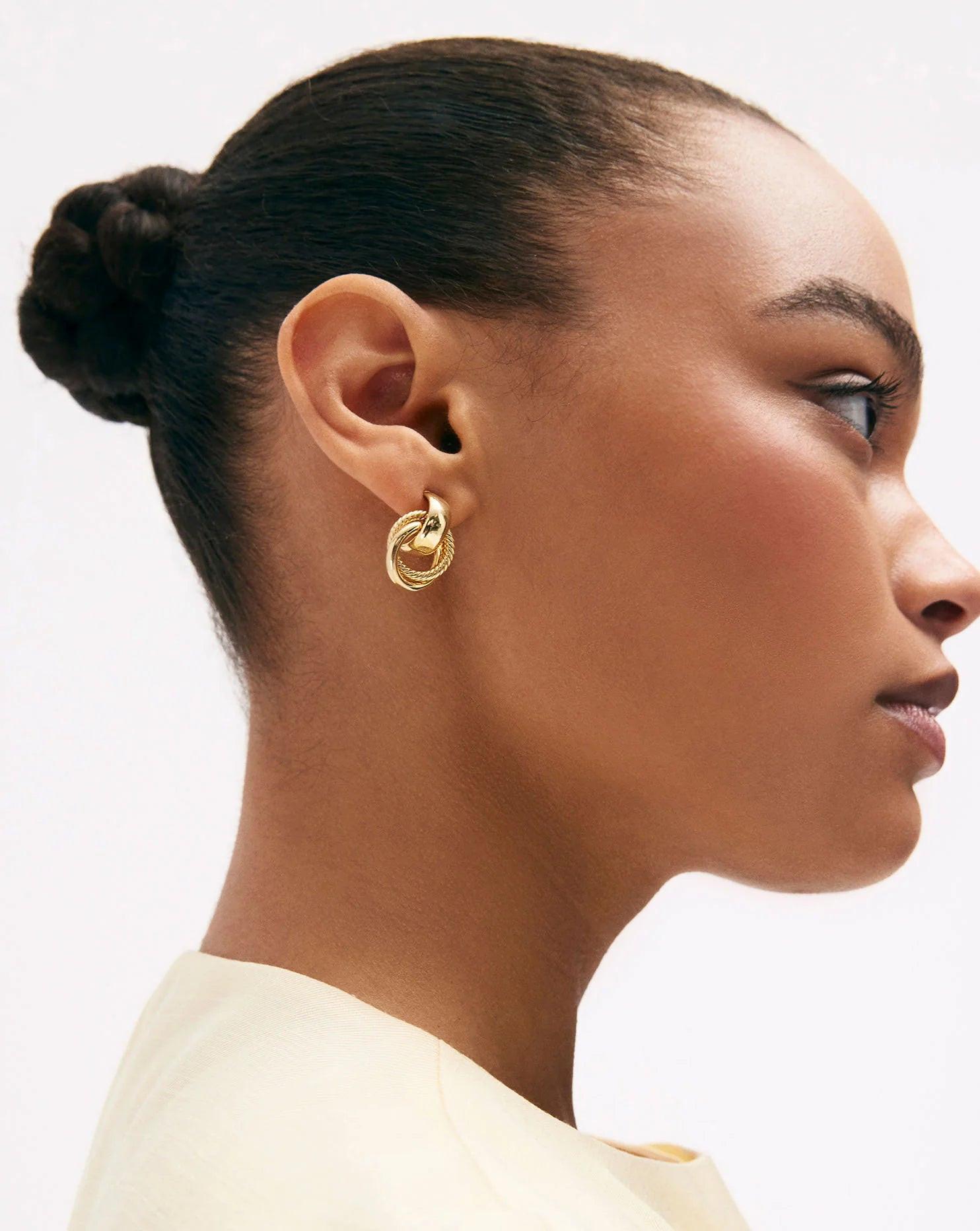 Chic Rope Door Knocker Earrings for a Stylish Touch.