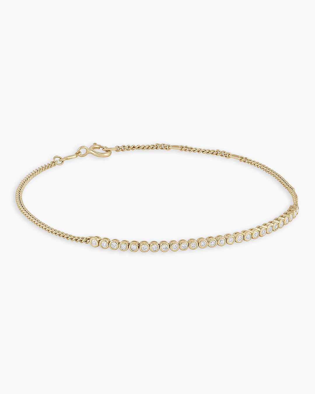 14K Classic Diamond Row Bracelet