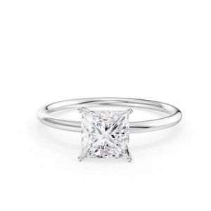 Stunning 10K Yellow Gold Princess Cut Diamond Solitaire Engagement Ring - The Perfect April Birthstone Gift for Her