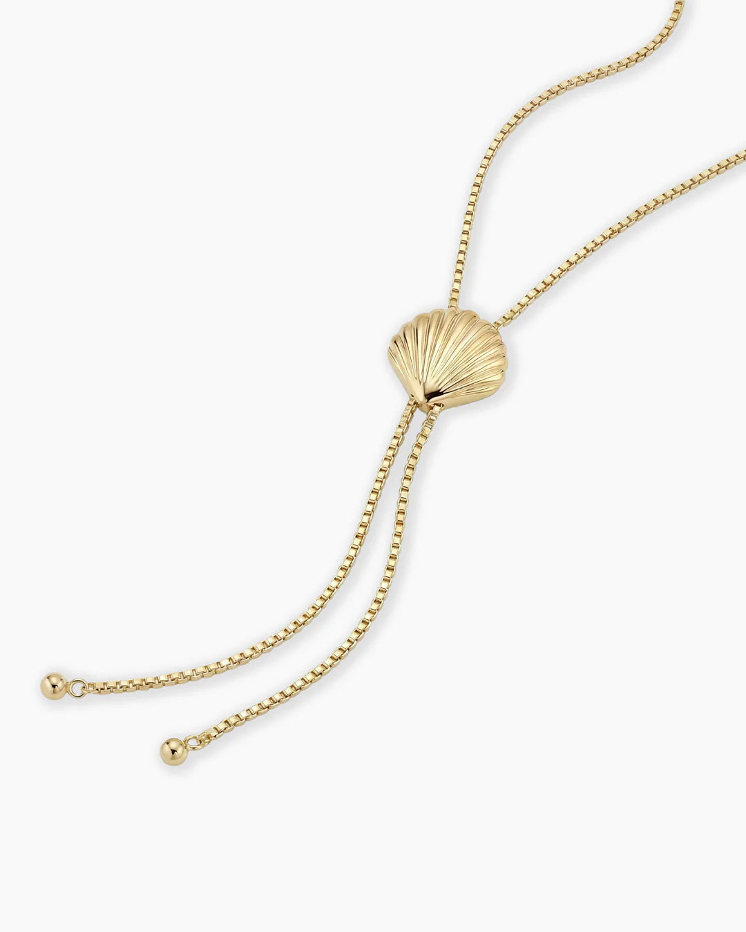 Scallop Bolo Necklace NikNenz™ Premium Gold & Diamonds