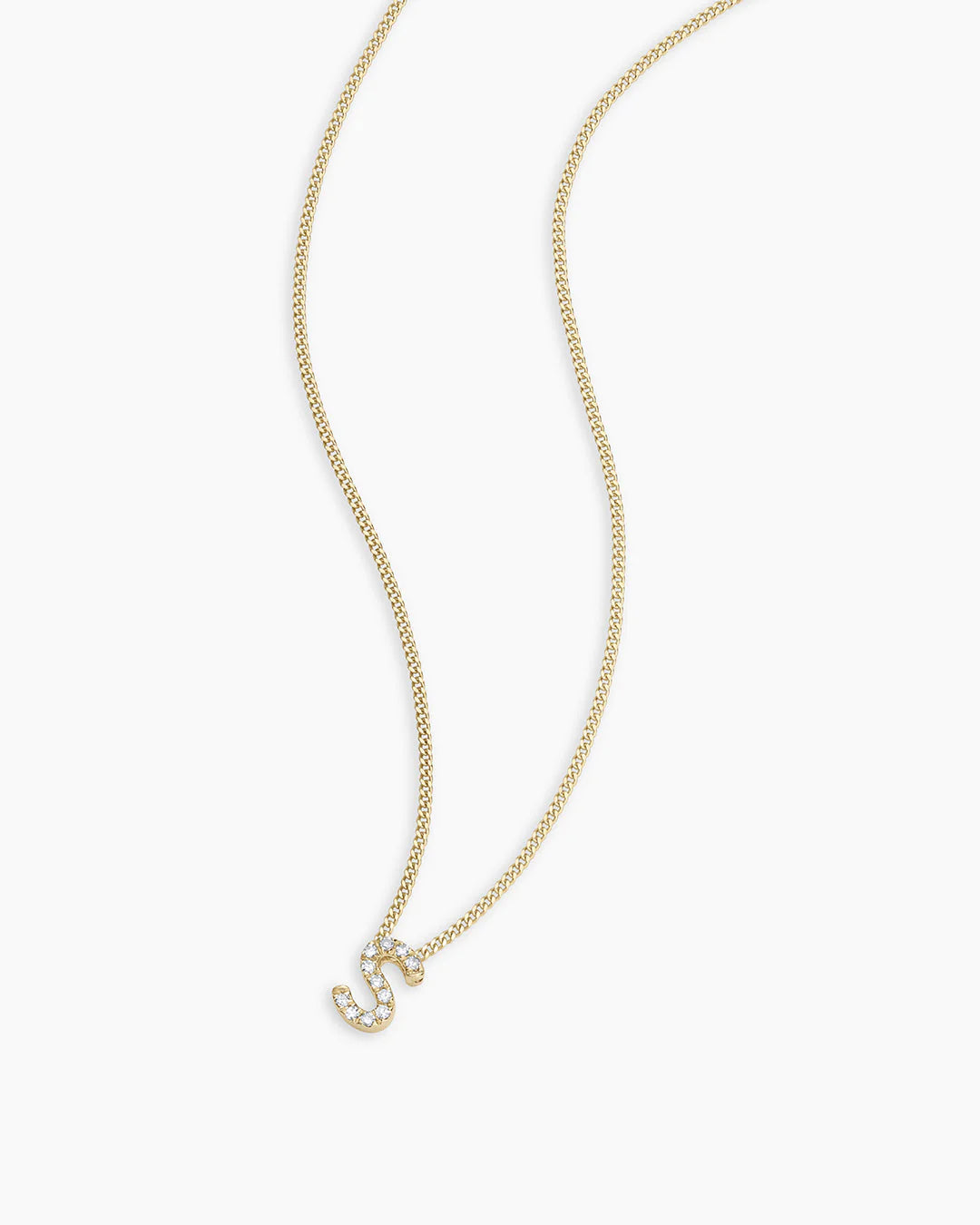 14K Diamond Alphabet Necklace