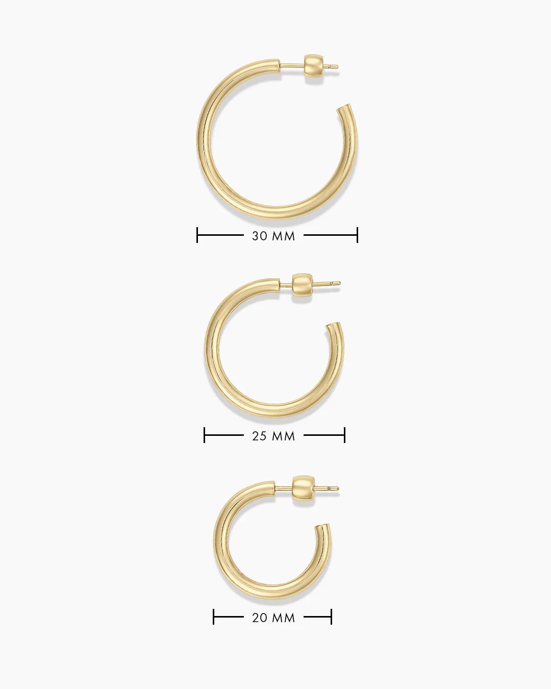 14K Gold Carter Single Hoop