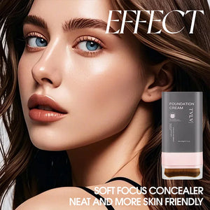 Concealing Foundation Stick 5 Shades with Built-In Brush, Brighten Lightweight and Waterproof Formula Face Contour Stick Makeup