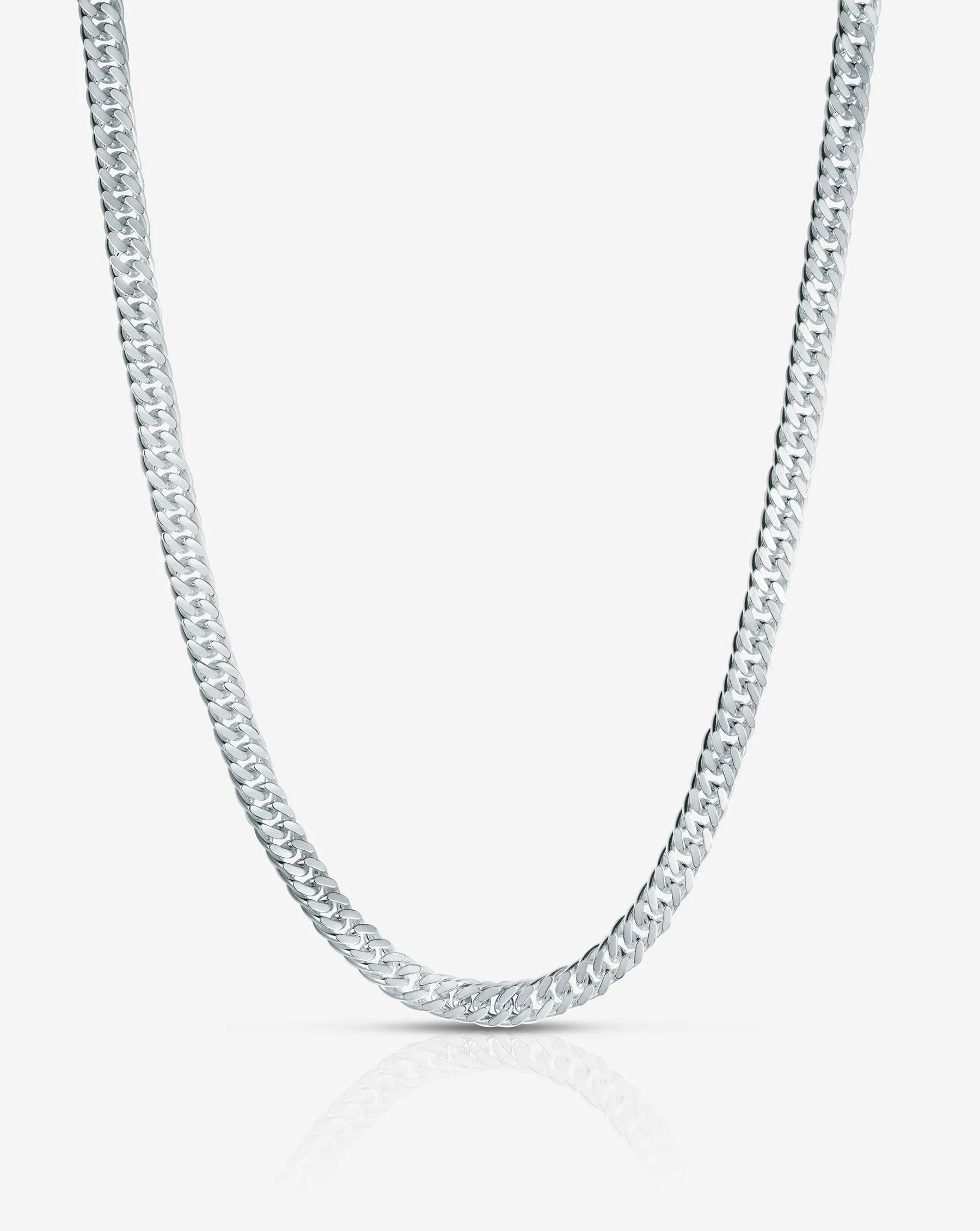 Oversized Curb Chain Statement Necklace.