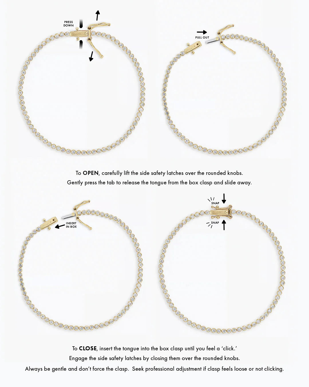 14K Melbourne Diamond Tennis Bracelet