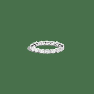 Horizontal Oval Lab Grown Diamond Eternity Ring NikNenz™ Premium Gold & Diamonds