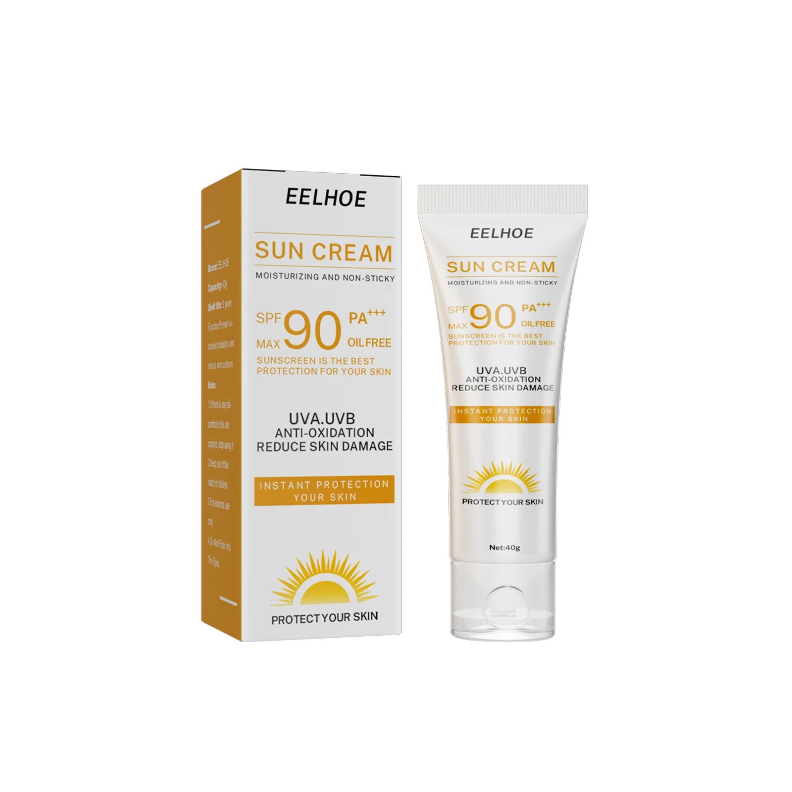 Sunscreen Spf 90 Whitening Sun Cream for Face Body Oil-Control Bleaching Face Moisturizer Sunblock Skin Protective Cream