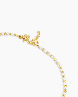 Poppy Pearl Necklace NikNenz™ Premium Gold & Diamonds