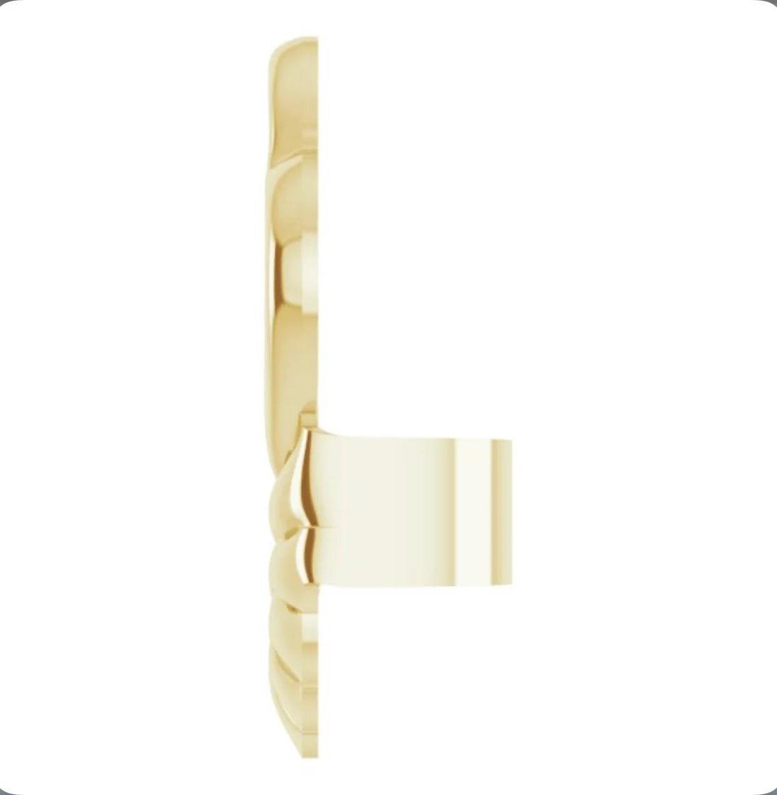 14K Gold Earring Back Lifters, Solid Gold Stabilizer Backs for Heavy Earrings.
