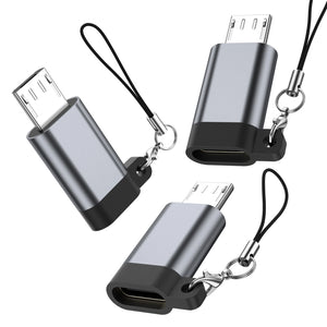 1-3 Pieces Female Type-C to Micro USB Male Connector Adapter for Xiaomi Redmi Huawei Type-C Micro USB Charger Adapter Converter