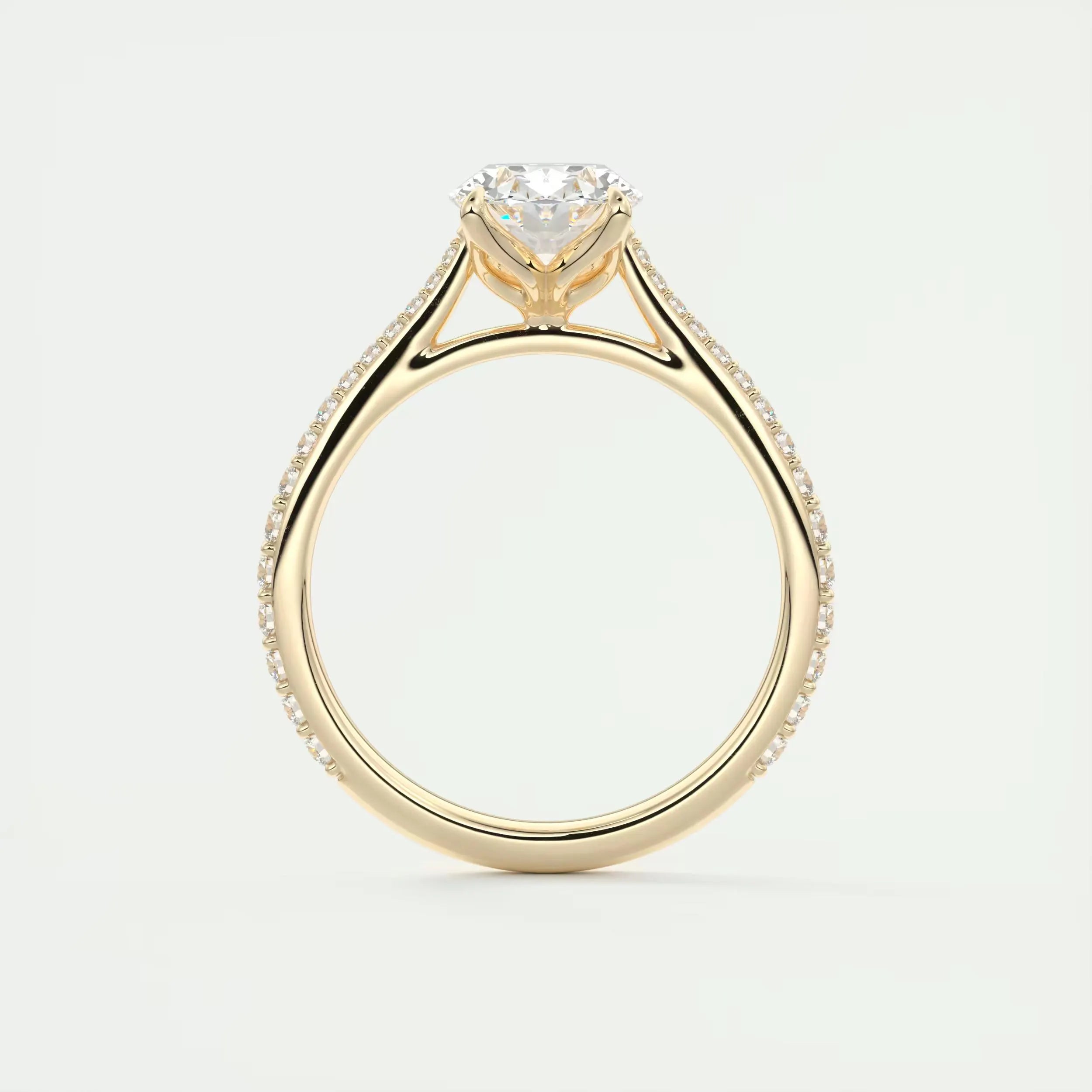 2.35 TCW Oval Cut Lab Grown Diamond Solitaire Accent Ring, 14K Solid Gold Engagement Ring, Wedding Ring, Bridal Ring, Anniversary Gift Ring.